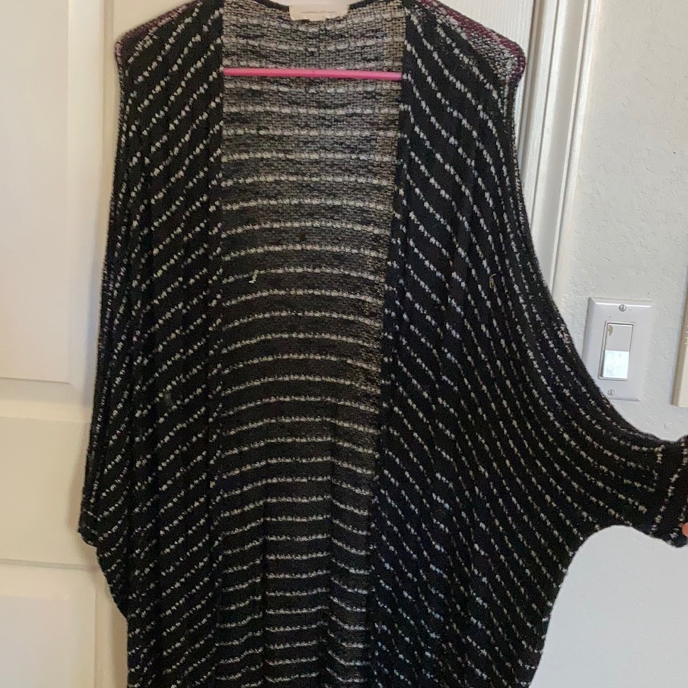 Painted threads stripe cardigan
